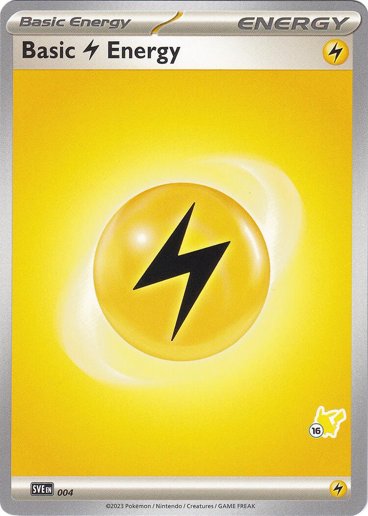 Basic Lightning Energy (004) (Pikachu Stamp #16) [Battle Academy 2024] | Gamers Paradise