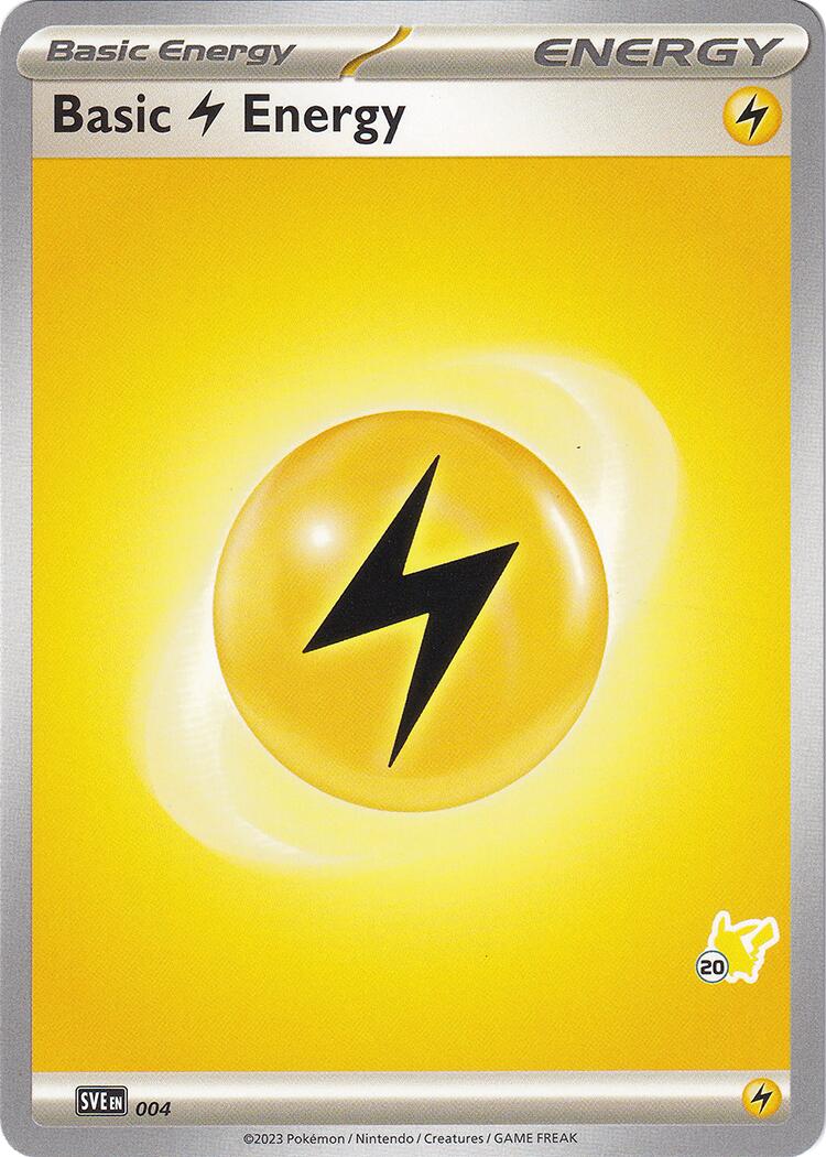 Basic Lightning Energy (004) (Pikachu Stamp #20) [Battle Academy 2024] | Gamers Paradise