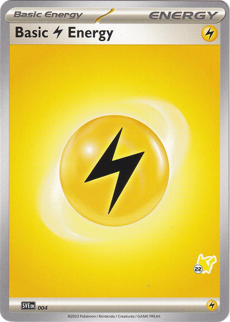 Basic Lightning Energy (004) (Pikachu Stamp #22) [Battle Academy 2024] | Gamers Paradise
