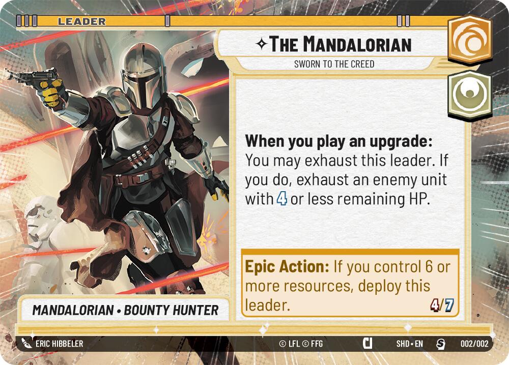 The Mandalorian - Sworn To The Creed (Hyperspace) (Prerelease Promos) (002/002) [Shadows of the Galaxy Promos] | Gamers Paradise