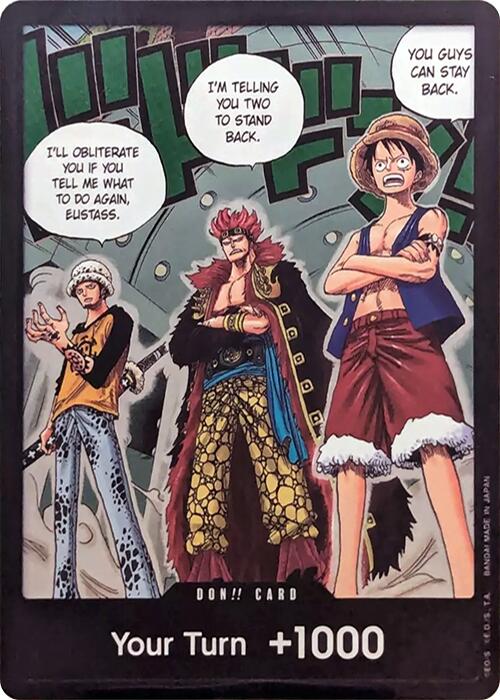 DON!! Card (Trafalgar Law, Eustass Kid and Monkey.D.Luffy) (Double Pack Set Vol. 4) [500 Years in the Future] | Gamers Paradise