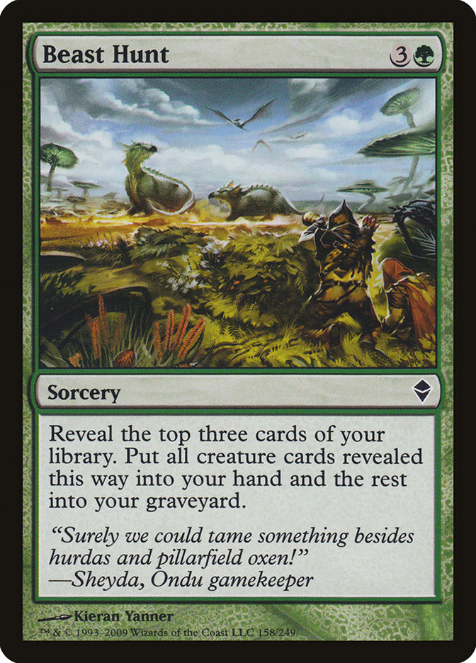 Beast Hunt [Zendikar] | Gamers Paradise