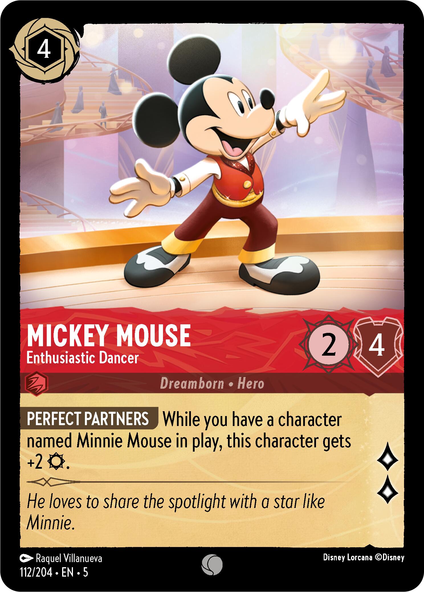 Mickey Mouse - Enthusiastic Dancer (112/204) [Shimmering Skies] | Gamers Paradise