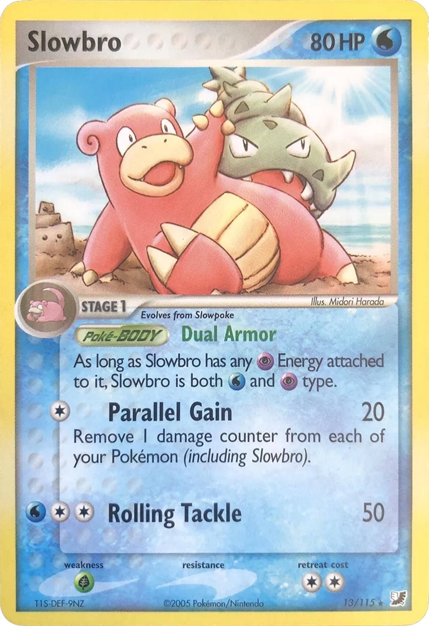 Slowbro (13/115) (Theme Deck Exclusives) [EX: Unseen Forces] | Gamers Paradise