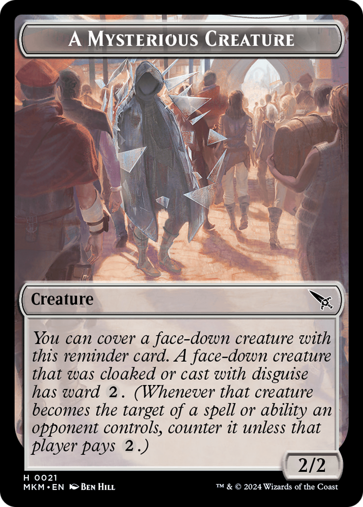 Ooze // A Mysterious Creature Double-Sided Token [Murders at Karlov Manor Tokens] | Gamers Paradise