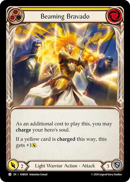 Beaming Bravado (Yellow) [ASB020] (Armory Deck: Boltyn) | Gamers Paradise