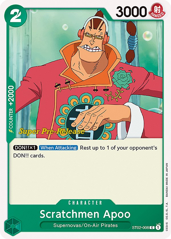 Scratchmen Apoo [Super Pre-Release Starter Deck: Worst Generation] | Gamers Paradise