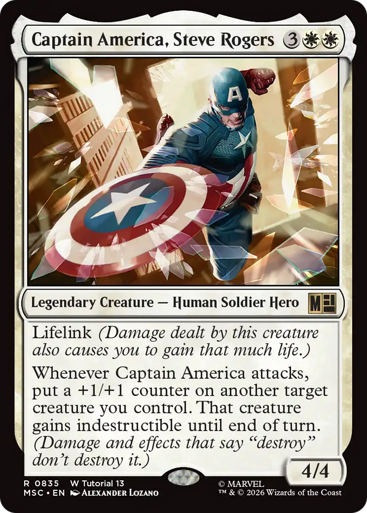 Captain America, Steve Rogers [Marvel Super Heroes Commander] | Gamers Paradise