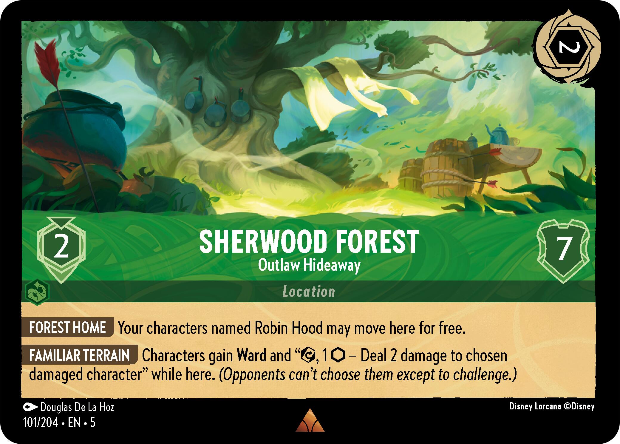 Sherwood Forest - Outlaw Hideaway (101/204) [Shimmering Skies] | Gamers Paradise