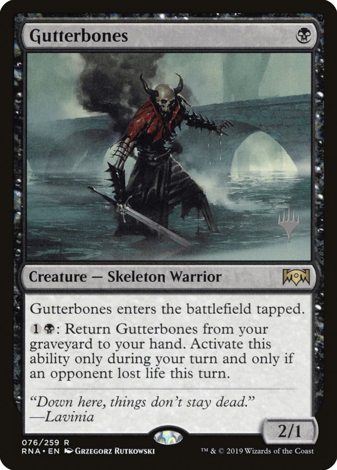 Gutterbones (Promo Pack) [Ravnica Allegiance Promos] | Gamers Paradise