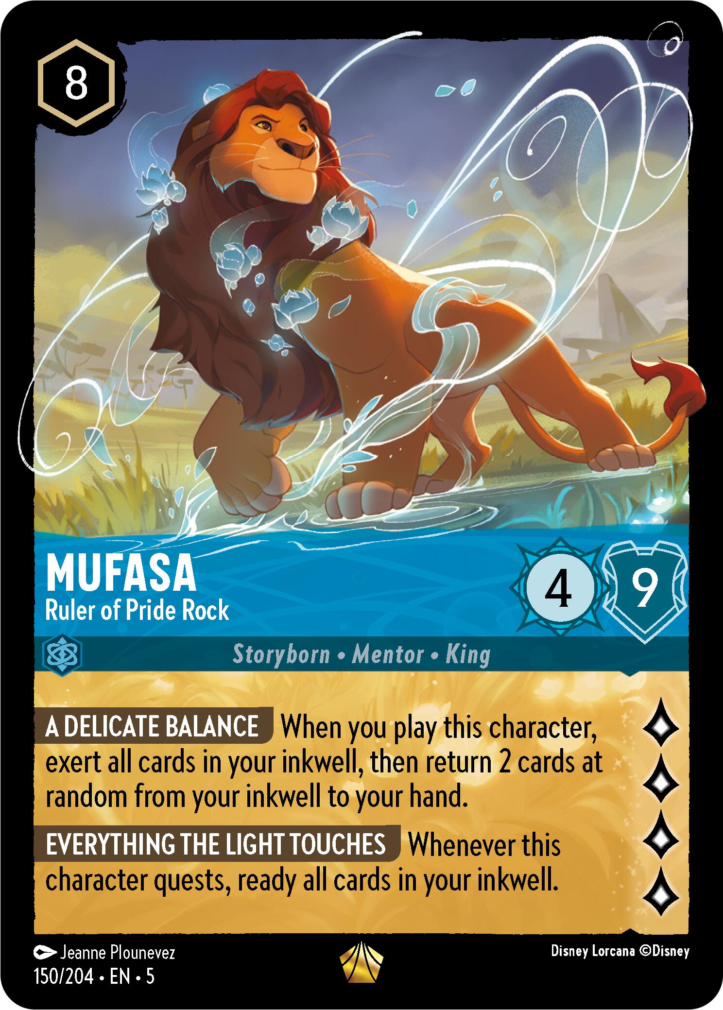 Mufasa - Ruler of Pride Rock (150/204) [Shimmering Skies] | Gamers Paradise