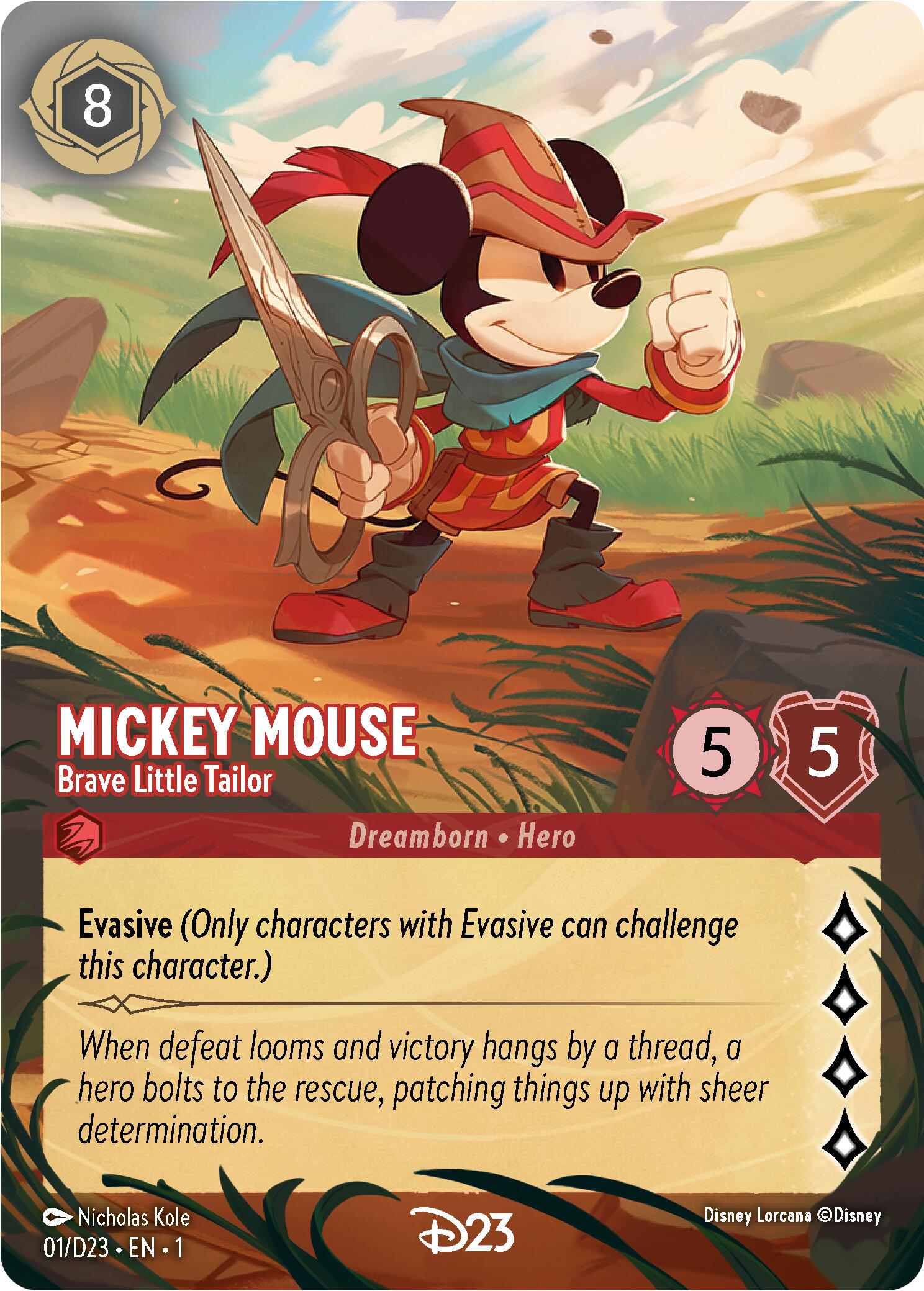 Mickey Mouse - Brave Little Tailor (Extended Art) (1) [D23 Promos] | Gamers Paradise