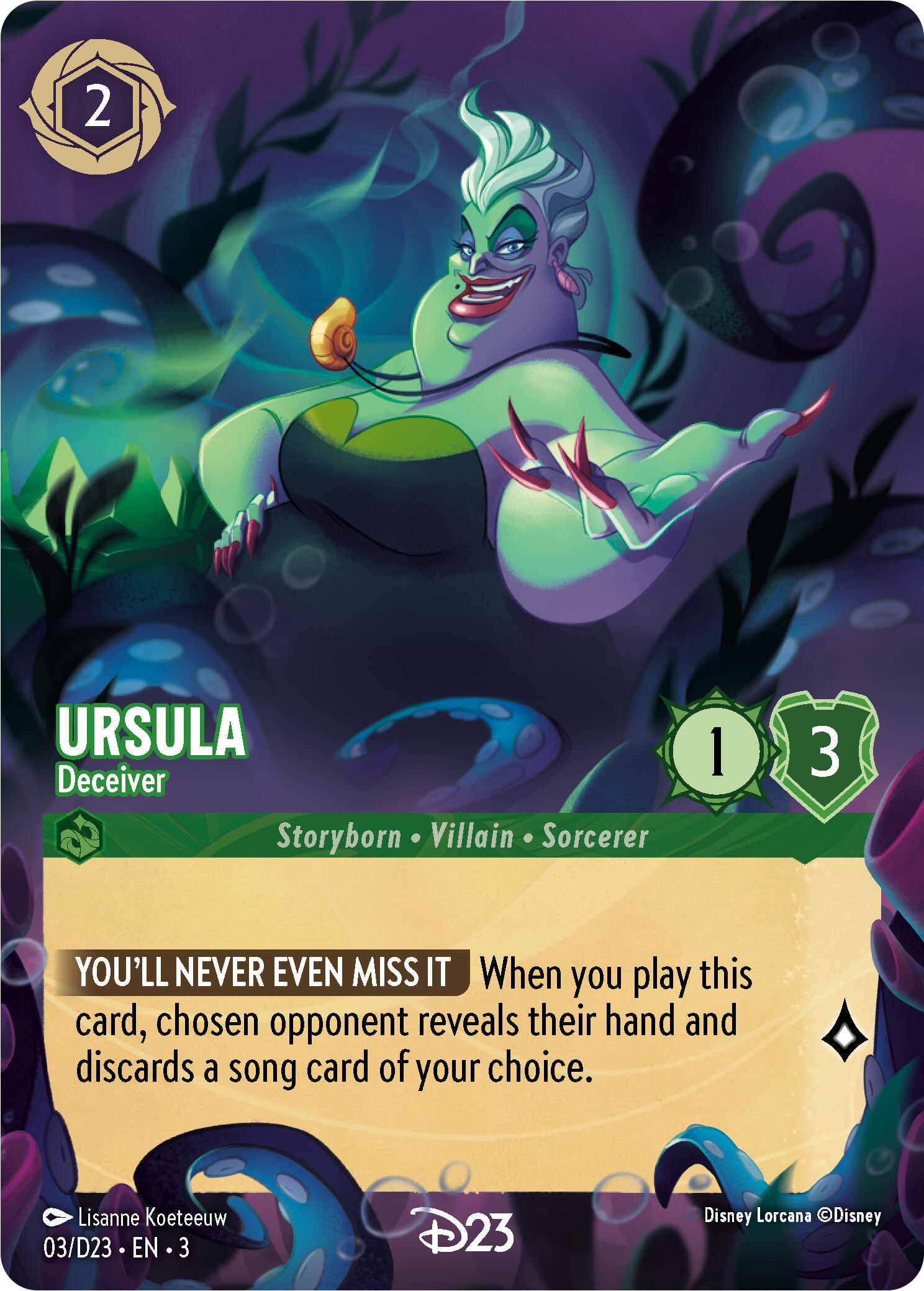 Ursula - Deceiver (3) [D23 Promos] | Gamers Paradise