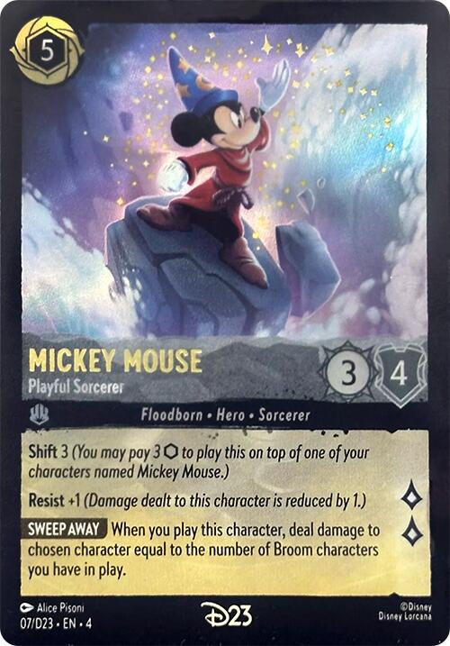 Mickey Mouse - Playful Sorcerer (7) [D23 Promos] | Gamers Paradise