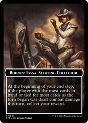Bounty: Lyssa, Sterling Collector // Bounty Rules Double-Sided Token [Outlaws of Thunder Junction Commander Tokens] | Gamers Paradise