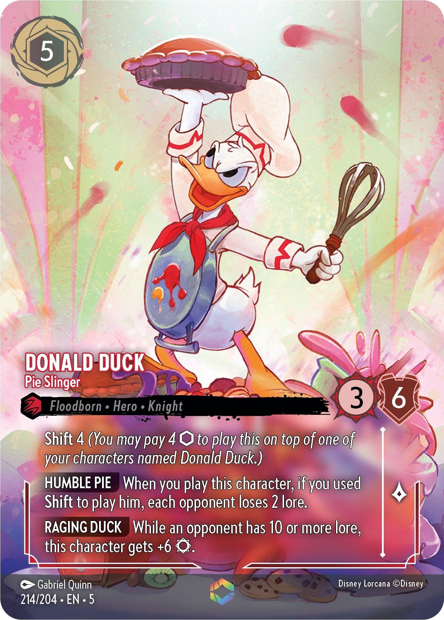 Donald Duck - Pie Slinger (Enchanted) (214/204) [Shimmering Skies] | Gamers Paradise