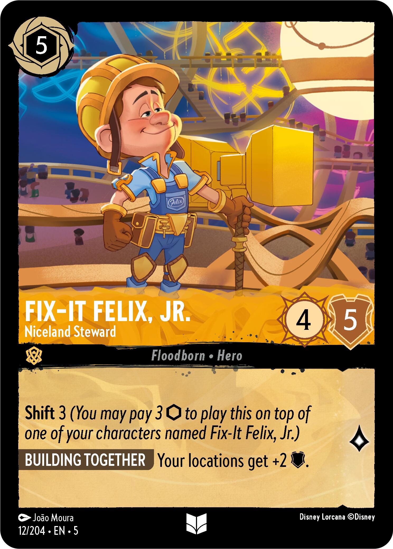 Fix-It Felix, Jr. - Niceland Steward (12/204) [Shimmering Skies] | Gamers Paradise