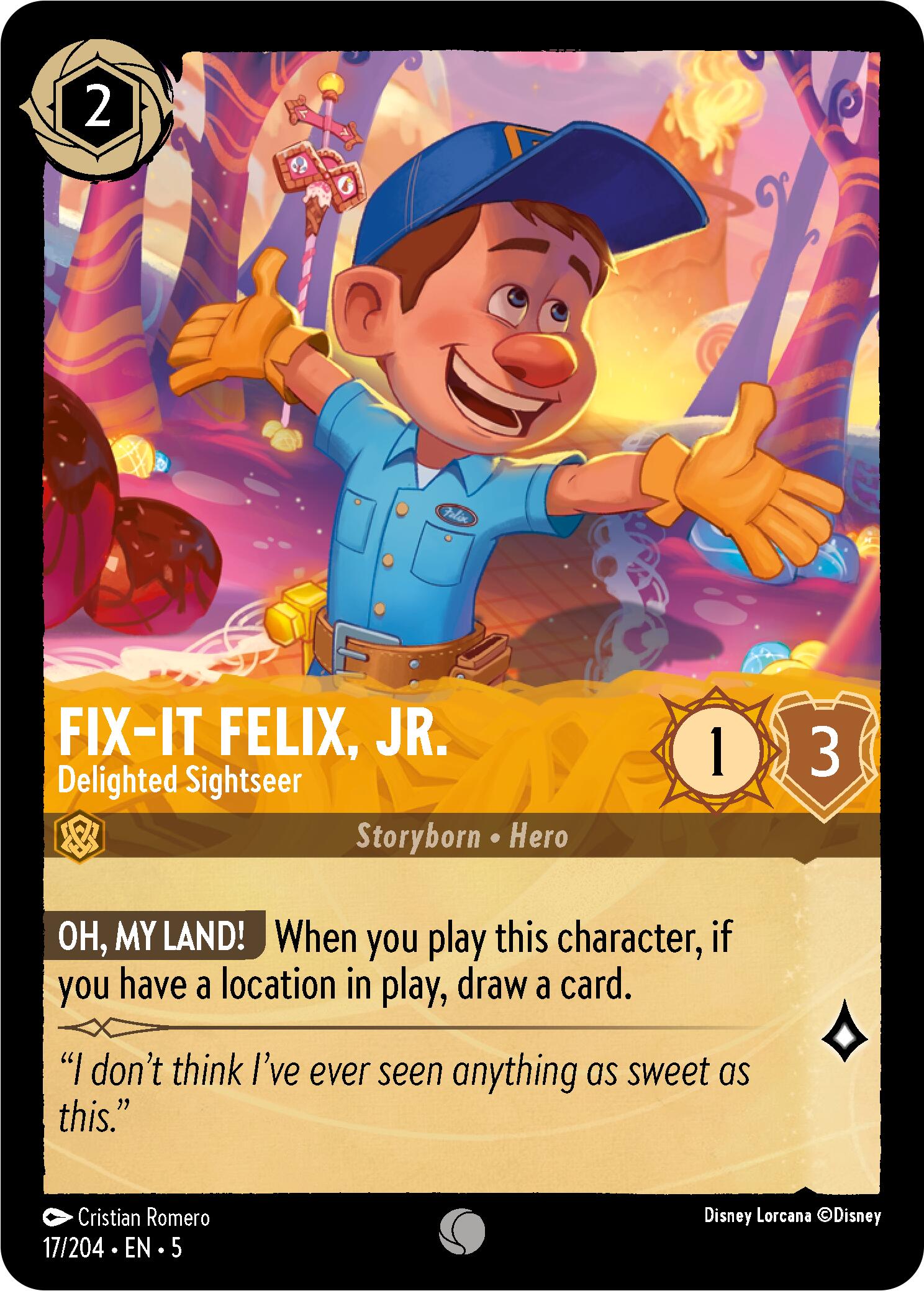 Fix-It Felix, Jr. - Delighted Sightseer (17/204) [Shimmering Skies] | Gamers Paradise