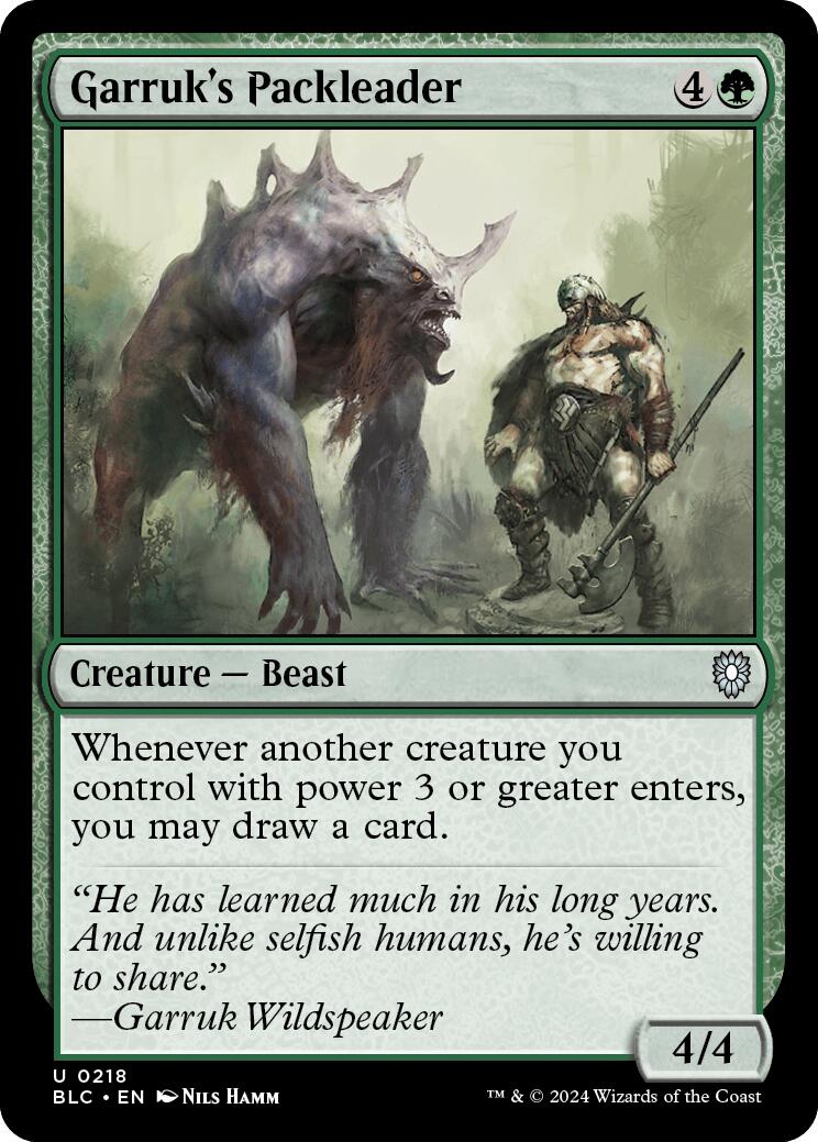 Garruk's Packleader [Bloomburrow Commander] | Gamers Paradise