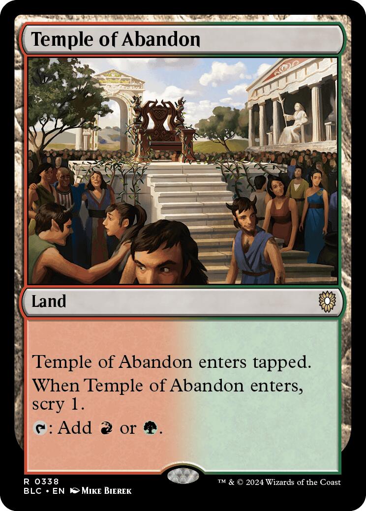 Temple of Abandon [Bloomburrow Commander] | Gamers Paradise