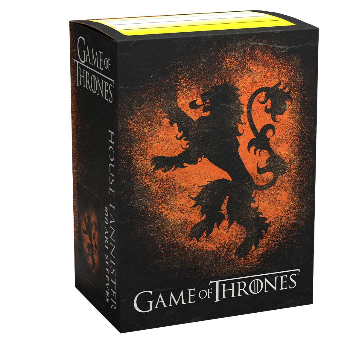 Dragon Shield: Standard 100ct Brushed Art Sleeves - Game of Thrones (House Lannister) | Gamers Paradise