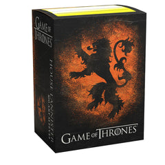 Dragon Shield: Standard 100ct Brushed Art Sleeves - Game of Thrones (House Lannister) | Gamers Paradise