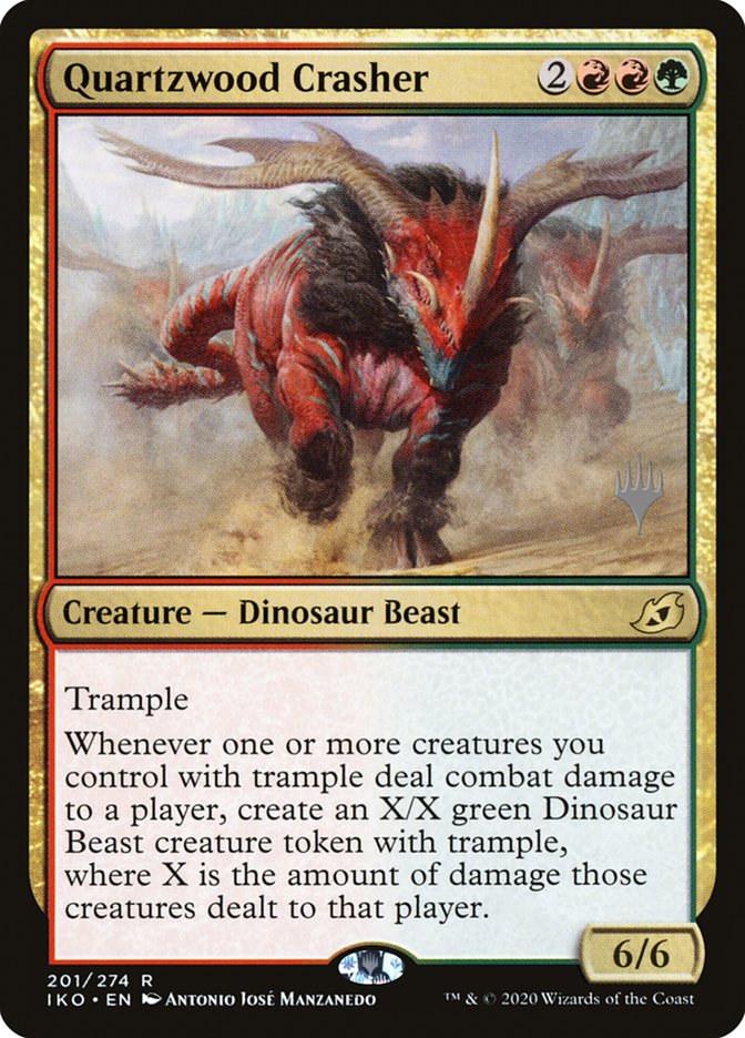 Quartzwood Crasher (Promo Pack) [Ikoria: Lair of Behemoths Promos] | Gamers Paradise