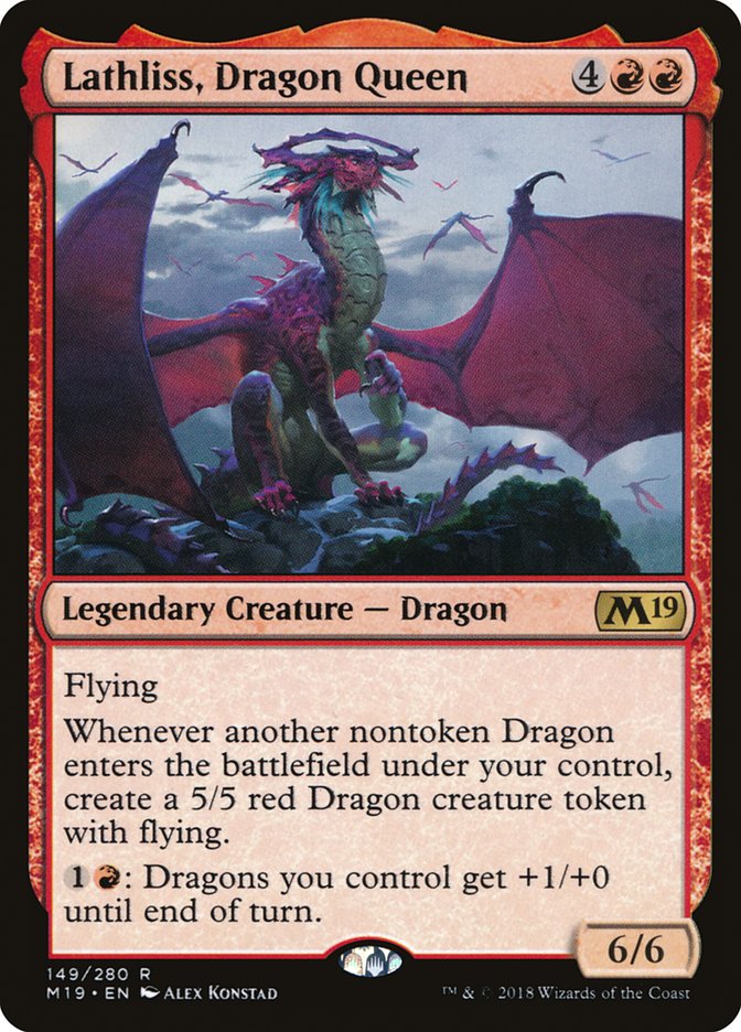 Lathliss, Dragon Queen [Core Set 2019] | Gamers Paradise