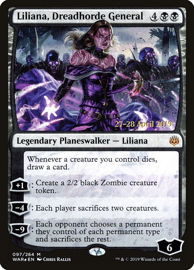 Liliana, Dreadhorde General [War of the Spark Prerelease Promos] | Gamers Paradise