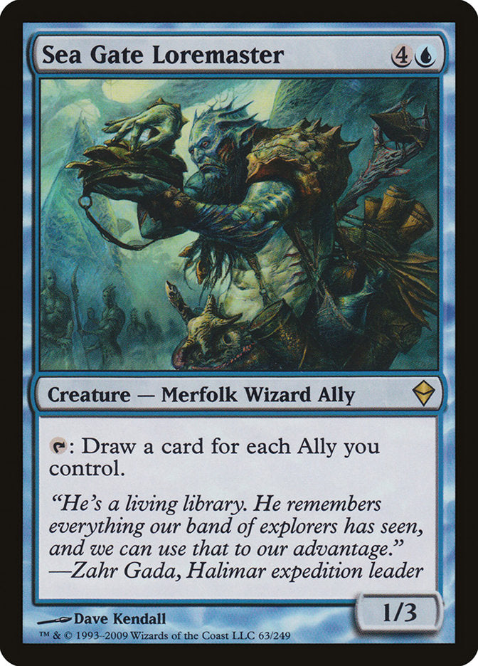 Sea Gate Loremaster [Zendikar] | Gamers Paradise