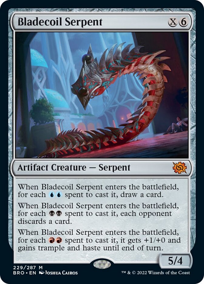 Bladecoil Serpent (Promo Pack) [The Brothers' War Promos] | Gamers Paradise