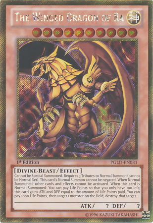 The Winged Dragon of Ra [PGLD-EN031] Gold Secret Rare | Gamers Paradise