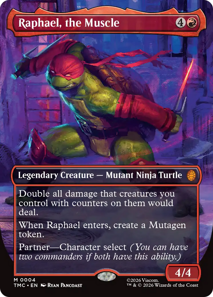 Raphael, the Muscle (Borderless) [Teenage Mutant Ninja Turtles Commander] | Gamers Paradise