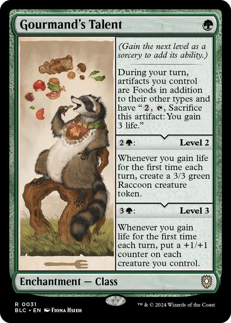 Gourmand's Talent [Bloomburrow Commander] | Gamers Paradise
