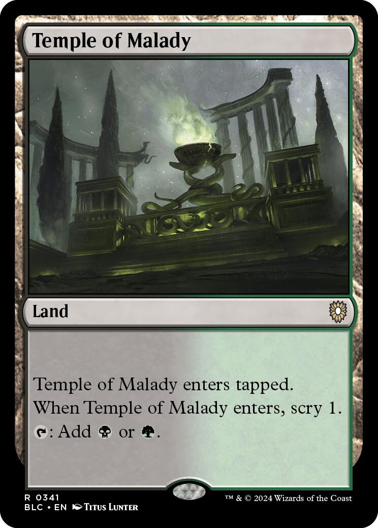 Temple of Malady [Bloomburrow Commander] | Gamers Paradise