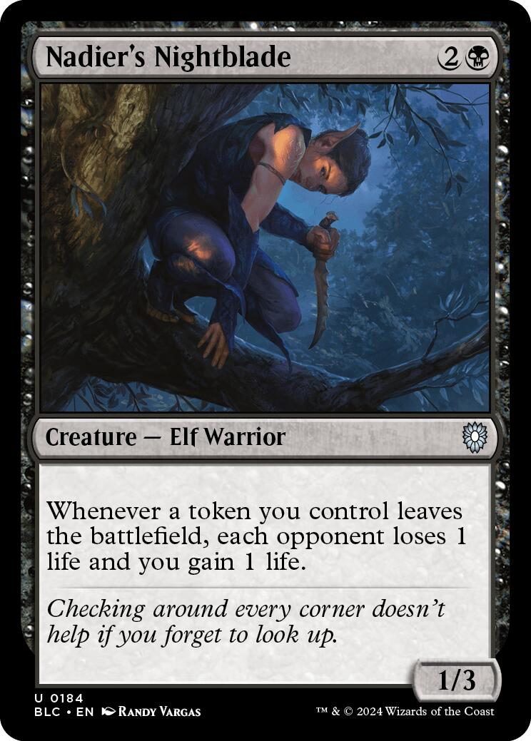 Nadier's Nightblade [Bloomburrow Commander] | Gamers Paradise
