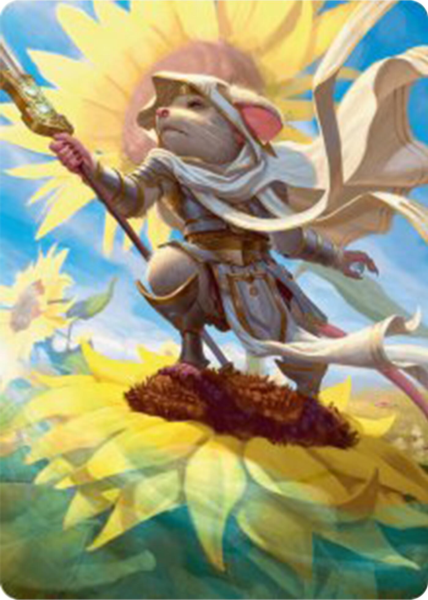 Elspeth, Sun's Champion Art Card [Bloomburrow Art Series] | Gamers Paradise
