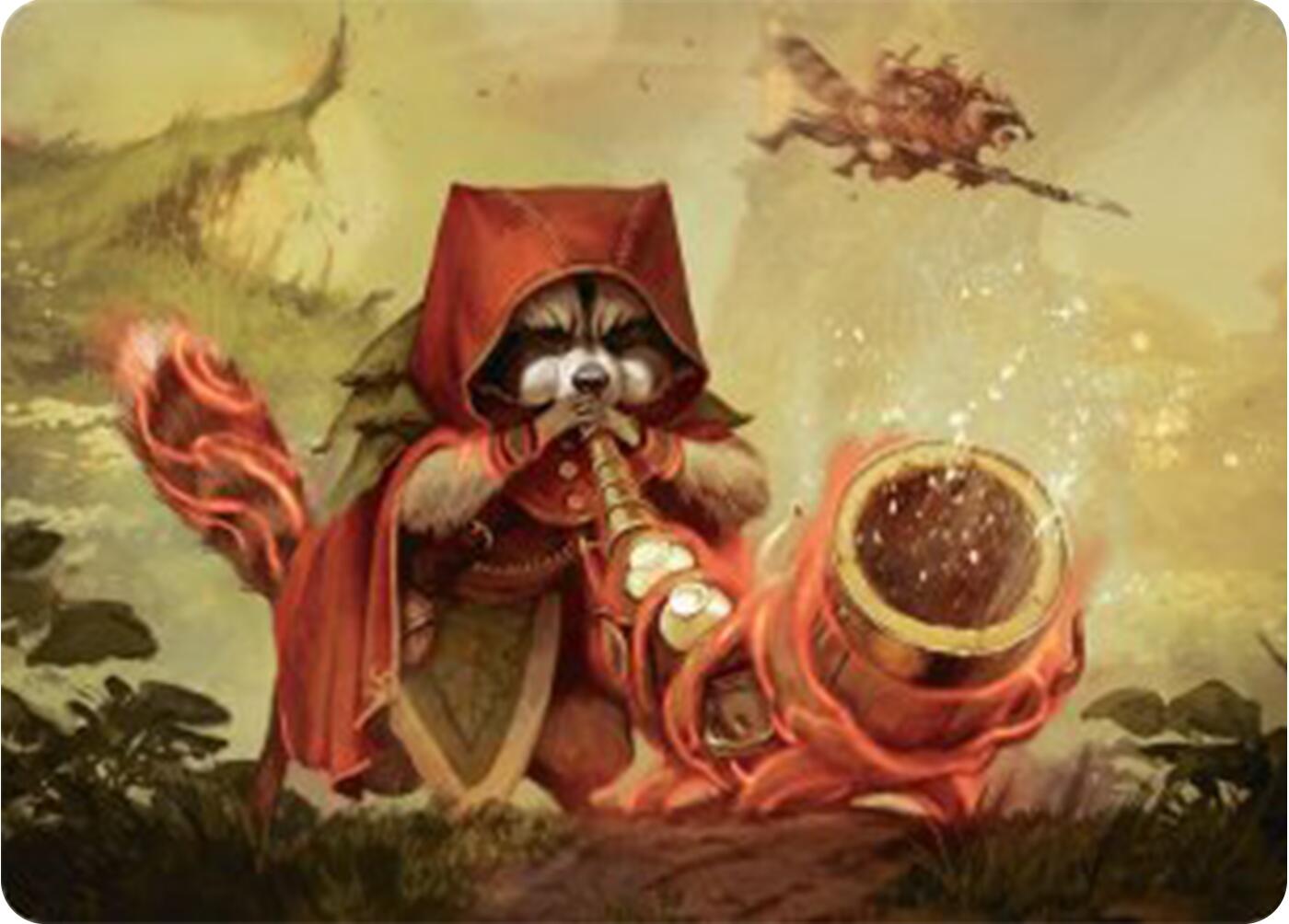 Raccoon Rallier Art Card [Bloomburrow Art Series] | Gamers Paradise