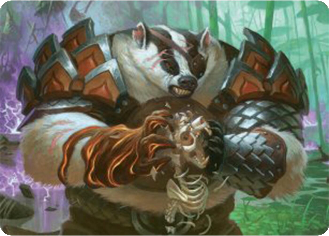 Hugs, Grisly Guardian Art Card [Bloomburrow Art Series] | Gamers Paradise