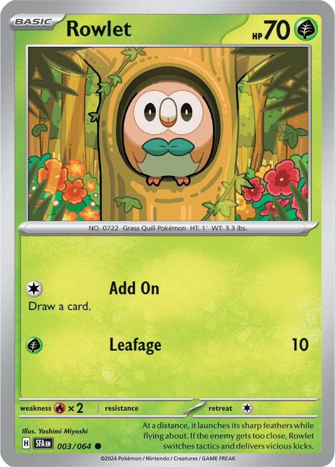 Rowlet (003/064) [Scarlet & Violet: Shrouded Fable] | Gamers Paradise