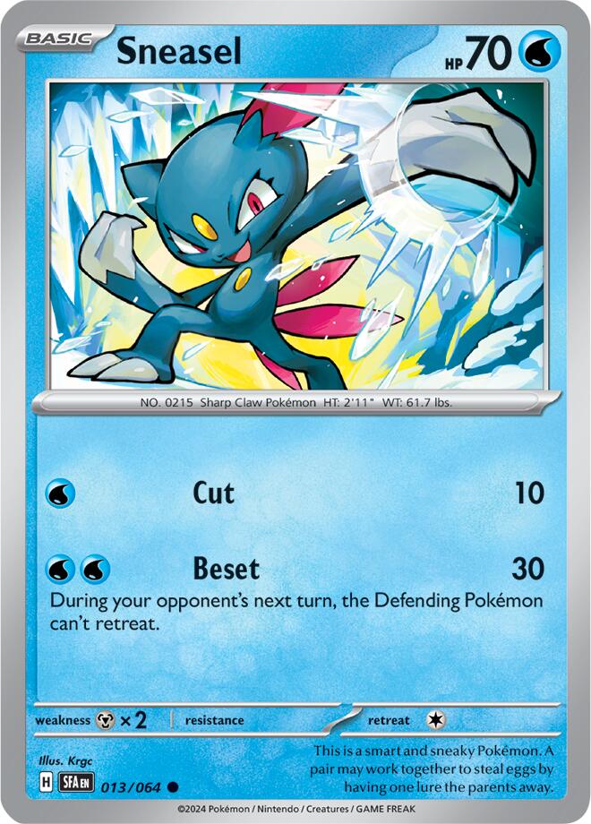 Sneasel (013/064) [Scarlet & Violet: Shrouded Fable] | Gamers Paradise