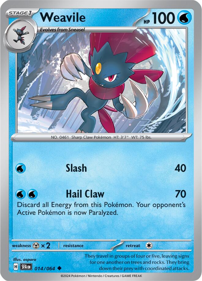 Weavile (014/064) [Scarlet & Violet: Shrouded Fable] | Gamers Paradise