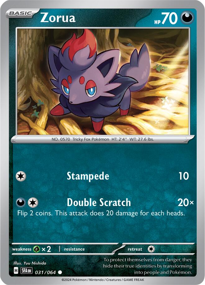 Zorua (031/064) [Scarlet & Violet: Shrouded Fable] | Gamers Paradise