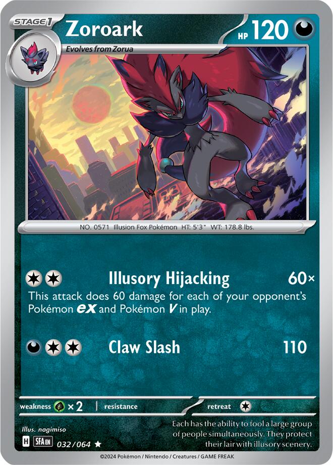 Zoroark (032/064) [Scarlet & Violet: Shrouded Fable] | Gamers Paradise