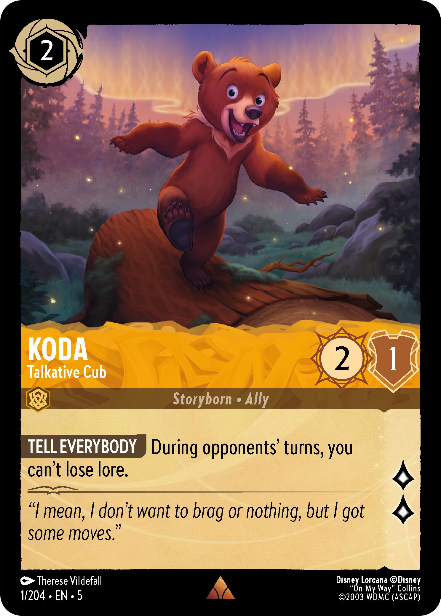 Koda - Talkative Cub (1/204) [Shimmering Skies] | Gamers Paradise