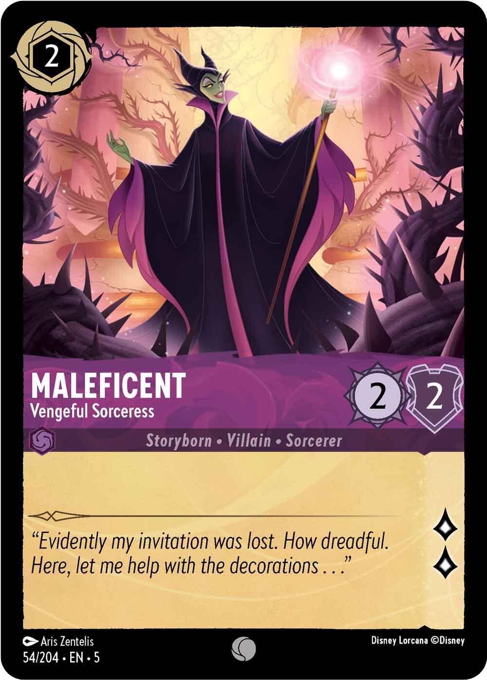 Maleficent - Vengeful Sorceress (54/204) [Shimmering Skies] | Gamers Paradise