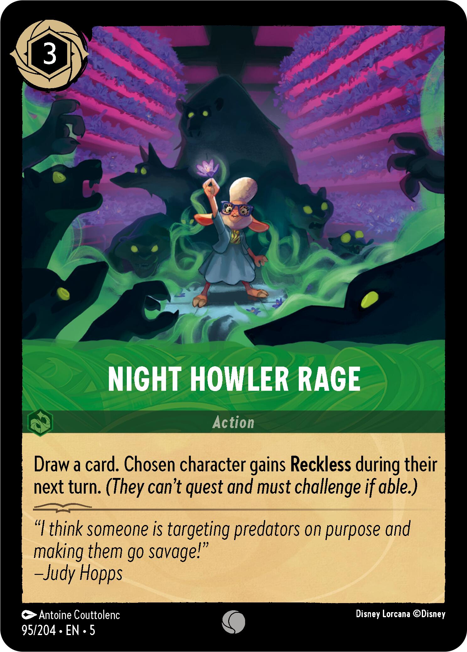 Night Howler Rage (95/204) [Shimmering Skies] | Gamers Paradise