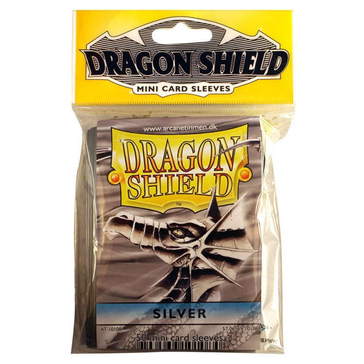 Dragon Shield: Japanese Size 50ct Sleeves - Silver (Classic) | Gamers Paradise