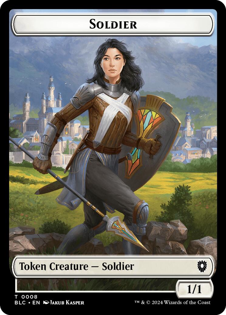 Soldier // Citizen Double-Sided Token [Bloomburrow Commander Tokens] | Gamers Paradise