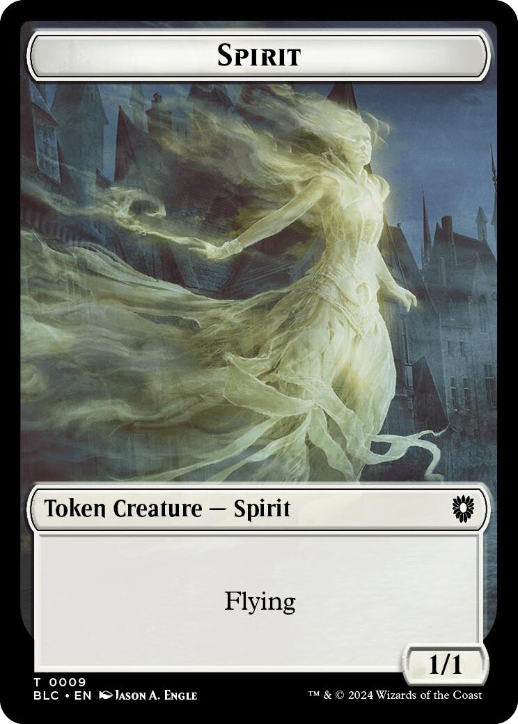 Spirit // Faerie Double-Sided Token [Bloomburrow Commander Tokens] | Gamers Paradise